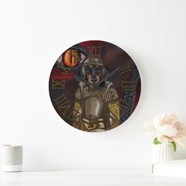 Dachshund  large clock (Home)