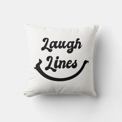 Dachshund Laugh Lines Throw Pillow