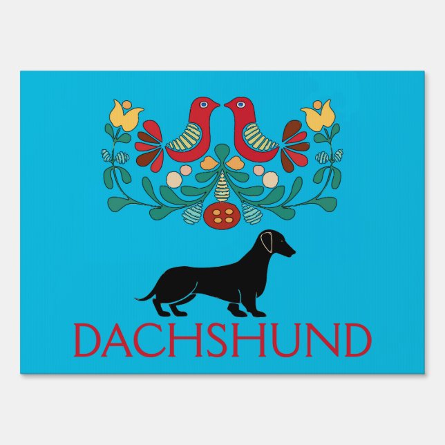 Dachshund Lawn Sign (Front)