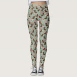 Dachshund leggings - doxie floral leggings