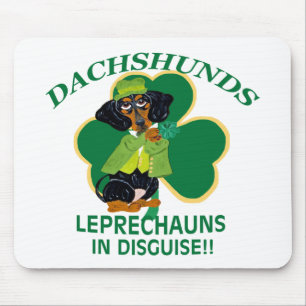 DACHSHUND LEPRECHAUN MOUSE PAD