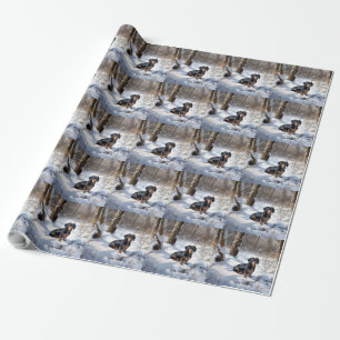Dachshund Let It Snow Christmas Wrapping Paper
