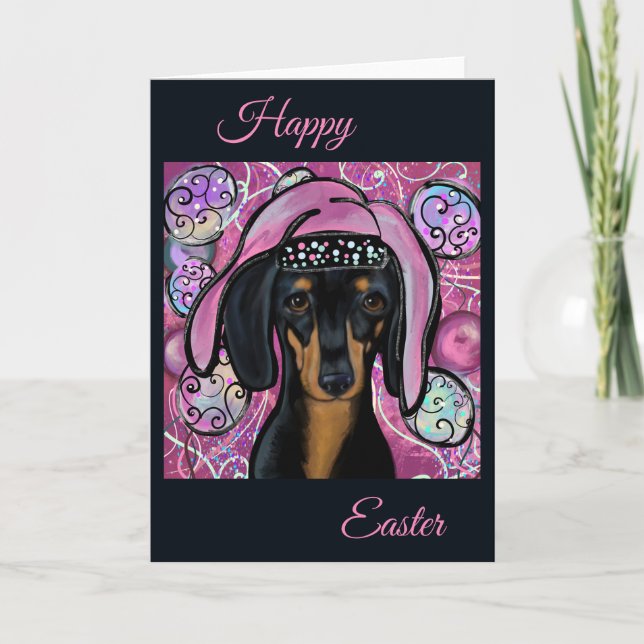 DACHSHUND     LETTERPRESS THANK YOU CARD (Front)