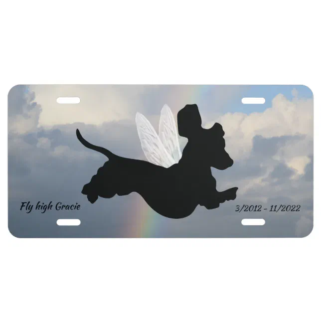 Dachshund License Plate | Zazzle