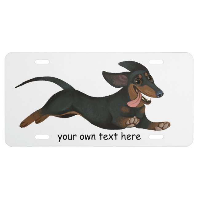 Dachshund License Plate (Front)