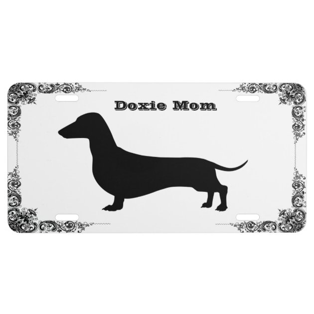 Dachshund license clearance plate