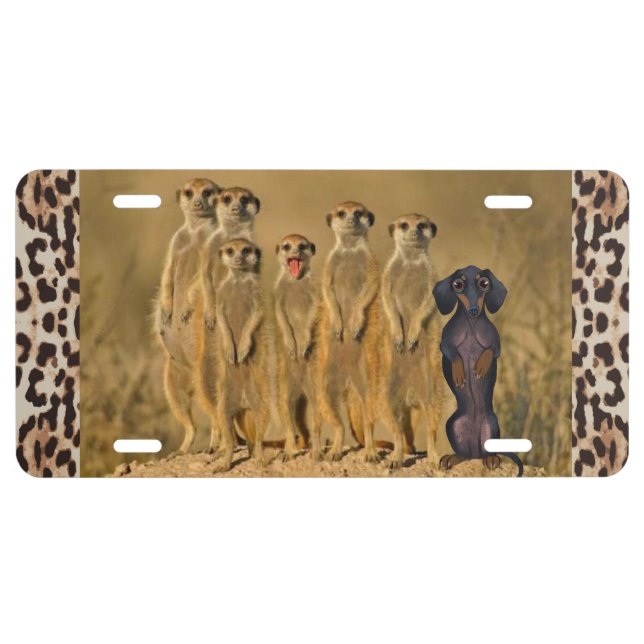 Dachshund License Plate (Front)