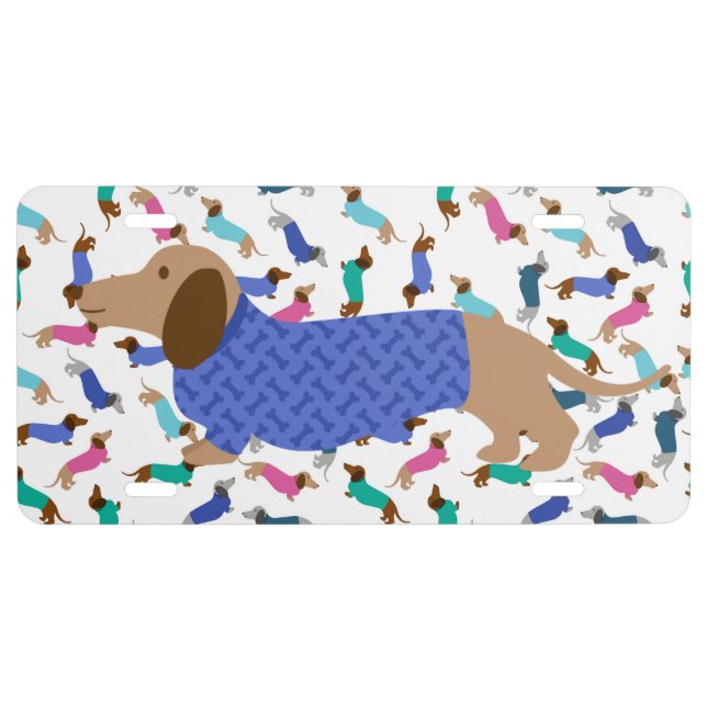 Dachshund License Plate (Front)