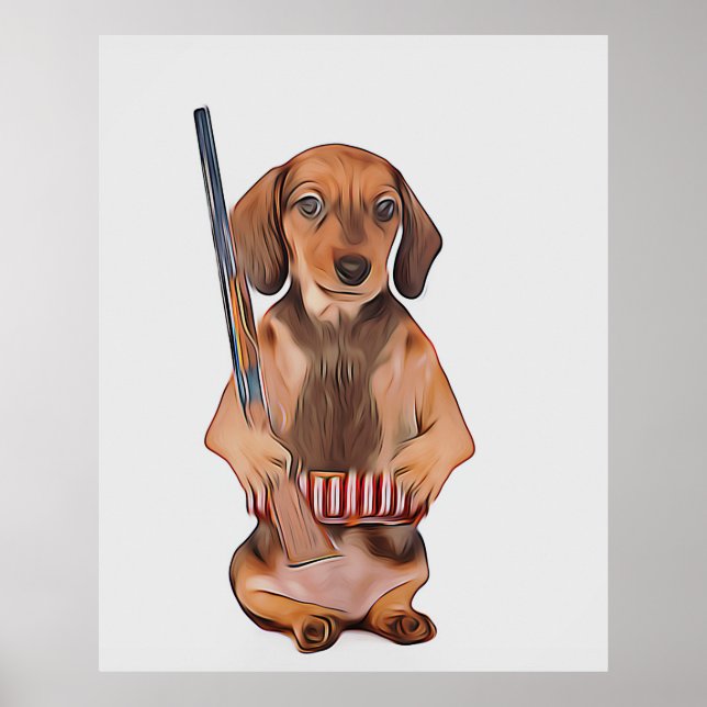 Dachshund Life Is Better With A Weiner Xmas Poster (Front)