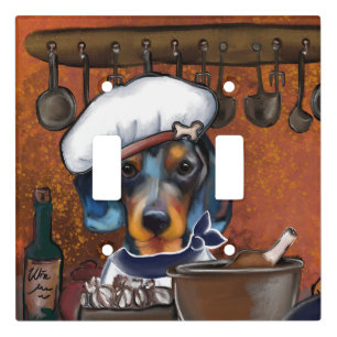 Dachshund light switch cover
