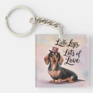 Dachshund Little Legs Lots of Love Keychain