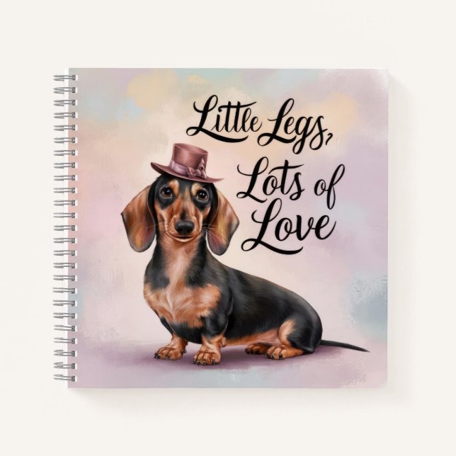 Dachshund Little Legs Lots of Love Notebook (Front)