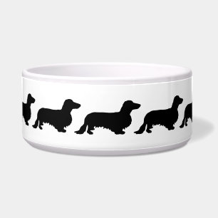 Dachshund Long Hair - Silhouette 1 Bowl