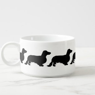 Dachshund Long Hair - Silhouette 1 Bowl