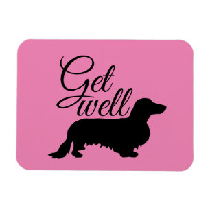 Dachshund Long Hair - Silhouette 1 Magnet