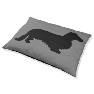 Dachshund Long Hair - Silhouette 1 Pet Bed