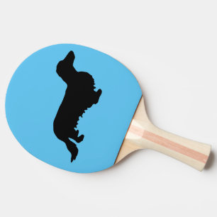 Dachshund Long Hair - Silhouette 1 Ping Pong Paddle