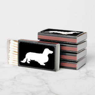 Dachshund Long Hair - Silhouette 2 Matchboxes
