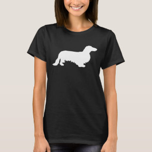 Dachshund Long Hair - Silhouette 2 T-Shirt