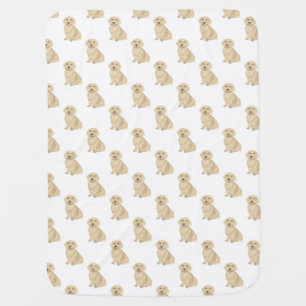 Dachshund (Long Haired, Cream Fawn Tan) Baby Blanket