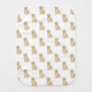 Dachshund (Long Haired, Cream Fawn Tan) Baby Burp Cloth