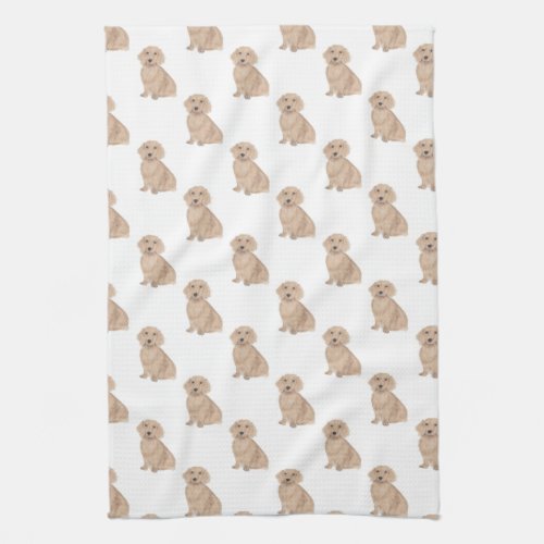 Dachshund Long Haired Red Kitchen Towel