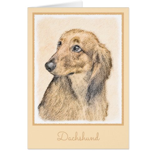 Dachshund Longhaired Painting _ Original Dog Art