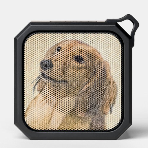 Dachshund Longhaired Painting _ Original Dog Art Bluetooth Speaker