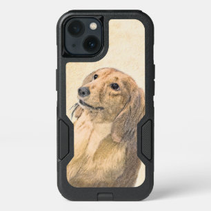 Dachshund (Longhaired) Painting - Original Dog Art iPhone 13 Case