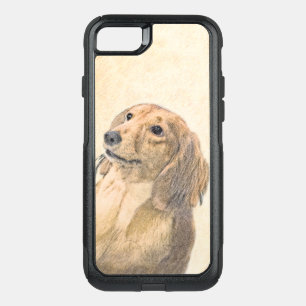 Dachshund (Longhaired) Painting - Original Dog Art OtterBox Commuter iPhone SE/8/7 Case