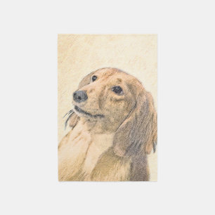 Dachshund (Longhaired) Painting - Original Dog Art Rug