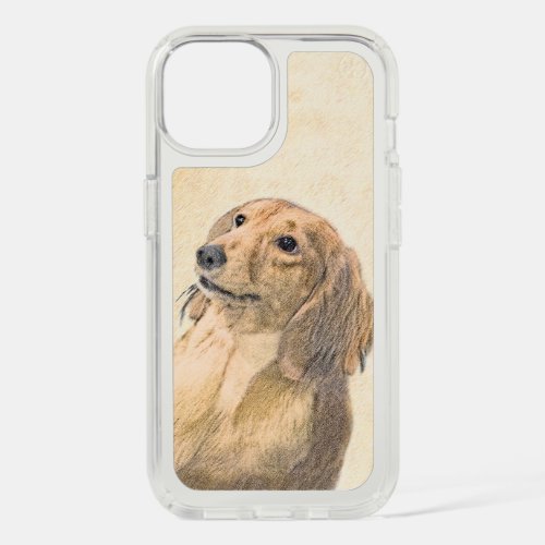 Dachshund Longhaired Painting _ Original Dog Art iPhone 15 Case