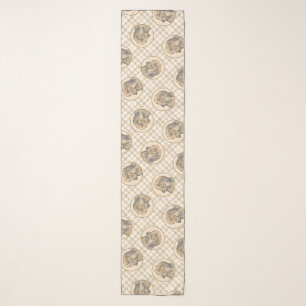 Dachshund Longhaired Red Painting Original Dog Art Scarf