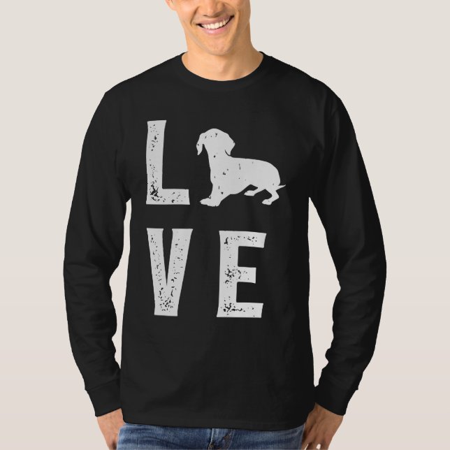 Dachshund Love  1 T-Shirt (Front)