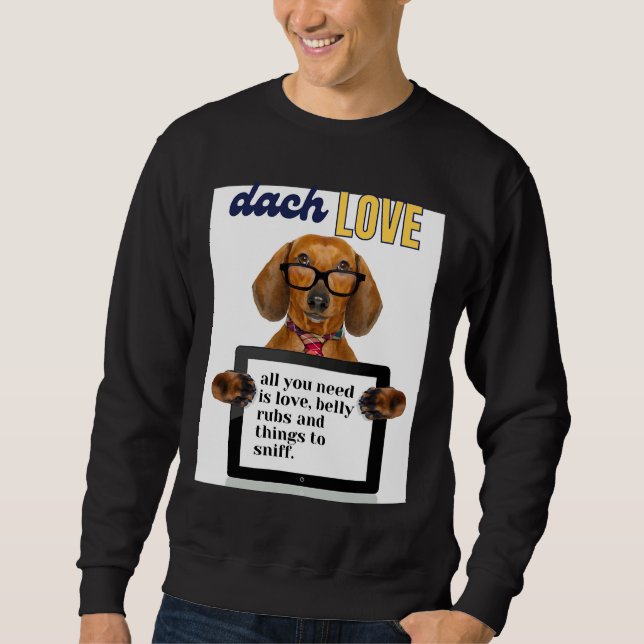 Dachshund Love  430 Sweatshirt (Front)