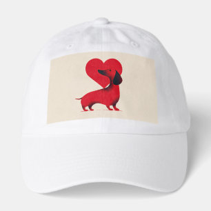 Dachshund Love – Cute Dog Heart Design Hat