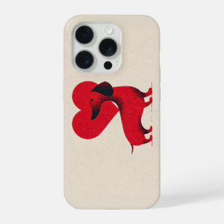 Dachshund Love – Cute Dog Heart Design iPhone 15 Pro Case
