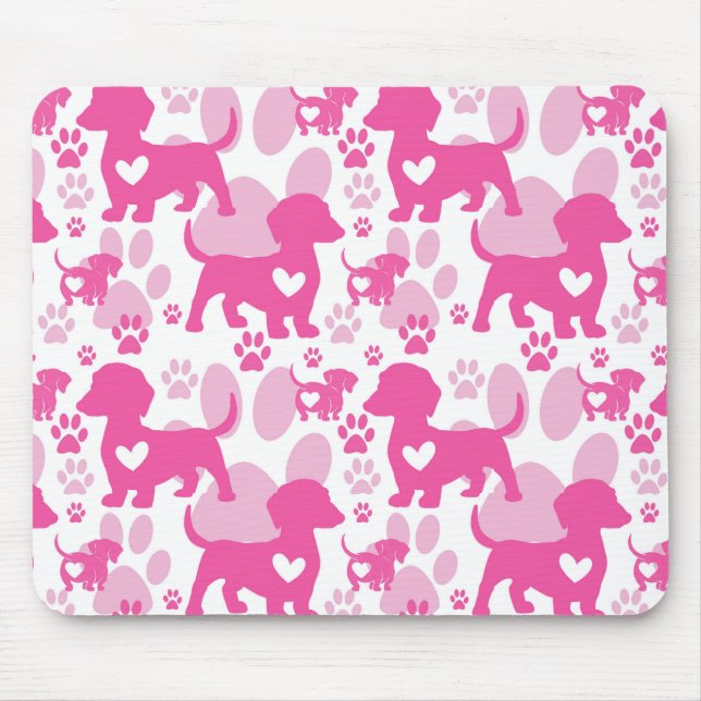 Dachshund Love Dog Mousepad (Front)