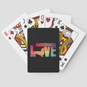 Dachshund Love Doxie Wiener Dog Poker Cards