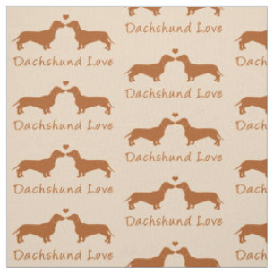 Dachshund Love! Fabric