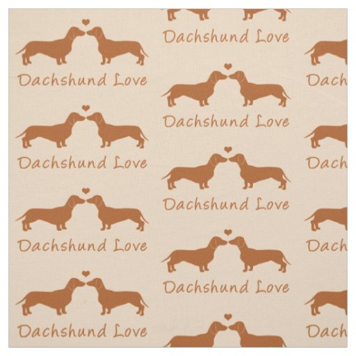 Dachshund Love! Fabric