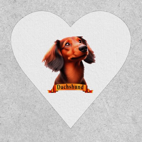Dachshund love friendly cute sweet dog patch