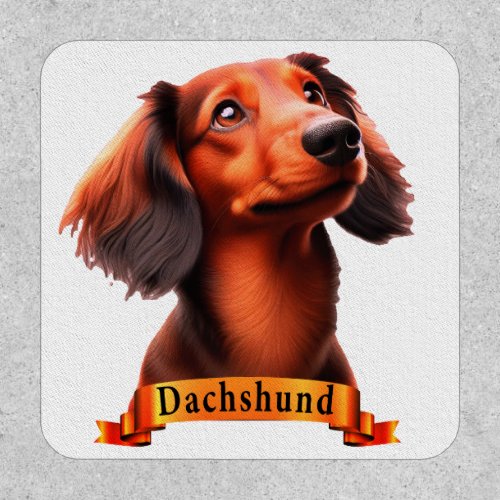 Dachshund love friendly cute sweet dog patch