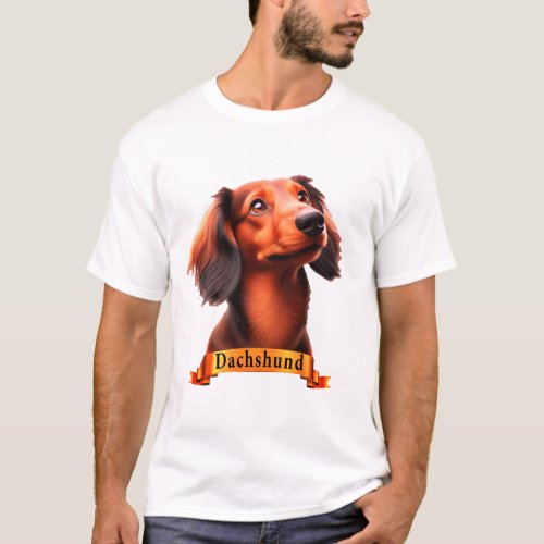 Dachshund love friendly cute sweet dog T_Shirt