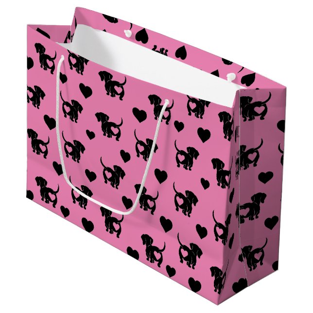 Dachshund Love  Gift Bag (Front Angled)