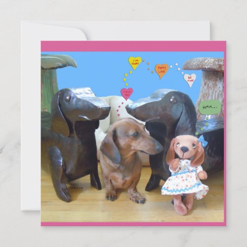 Dachshund Love Invitation