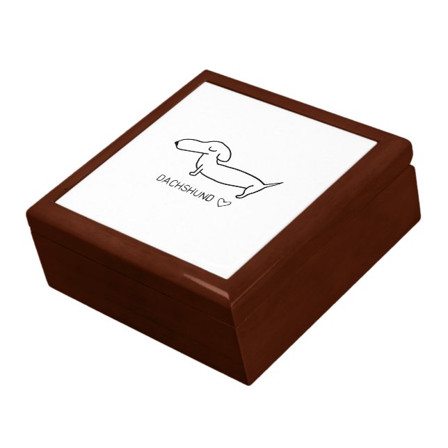 Dachshund Love Jewelry Box (Side)