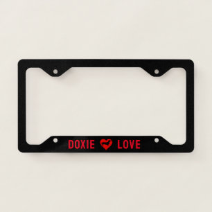 Dachshund Love License Plate Frame