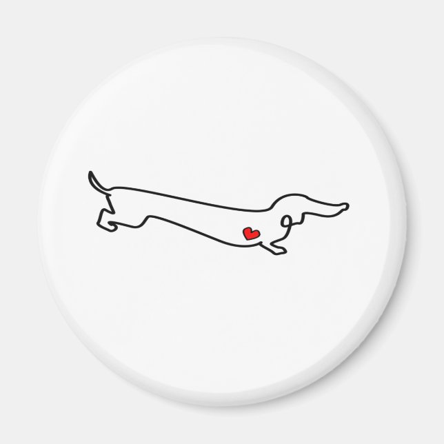 Dachshund Love Magnet (Front)