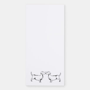 Dachshund Love Magnetic Notepad